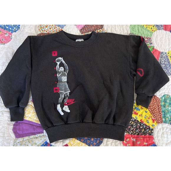 Vintage Nike Air Jordan Vintage Pullover Crewneck Sweater Sweatshirt youth 8 - Picture 1 of 7